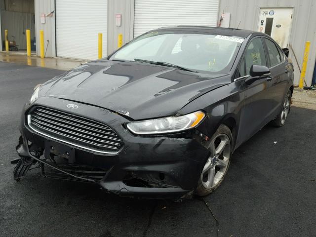 3FA6P0H91FR220786 - 2015 FORD FUSION SE BLACK photo 2