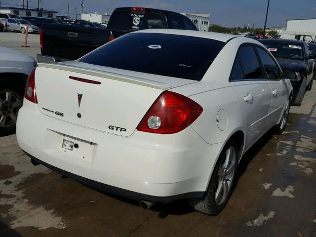 1G2ZM551264214620 - 2006 PONTIAC G6 GTP WHITE photo 4