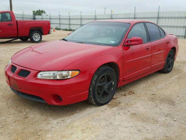 1G2WP52K93F135047 - 2003 PONTIAC GRAND PRIX RED photo 2