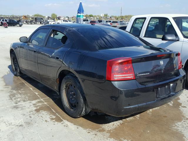 2B3KA43G77H866663 - 2007 DODGE CHARGER SE BLACK photo 3