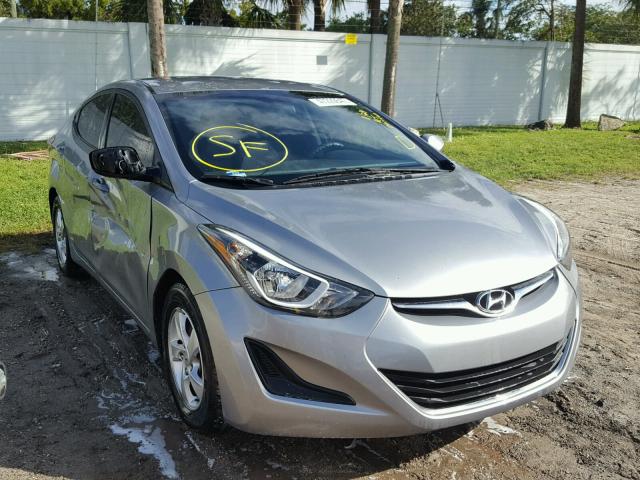 5NPDH4AE9FH588990 - 2015 HYUNDAI ELANTRA SE GRAY photo 1