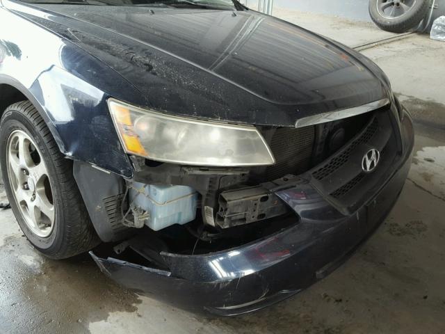 5NPEU46F46H037691 - 2006 HYUNDAI SONATA GLS BLUE photo 9