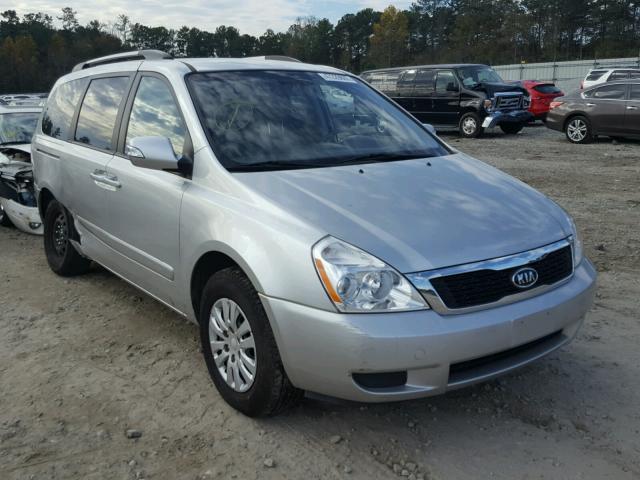 KNDMG4C70C6490387 - 2012 KIA SEDONA LX SILVER photo 1