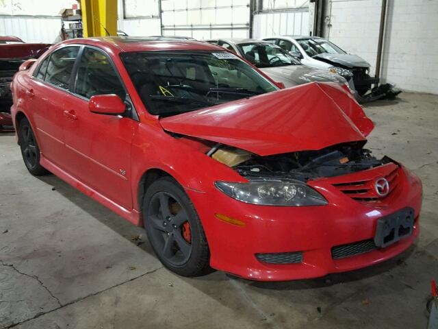 1YVHP84D955M24808 - 2005 MAZDA 6 S RED photo 1