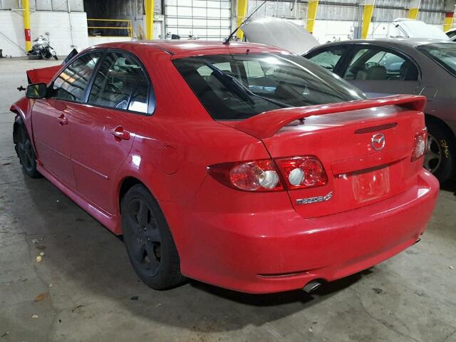 1YVHP84D955M24808 - 2005 MAZDA 6 S RED photo 3