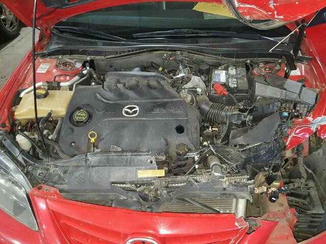 1YVHP84D955M24808 - 2005 MAZDA 6 S RED photo 7