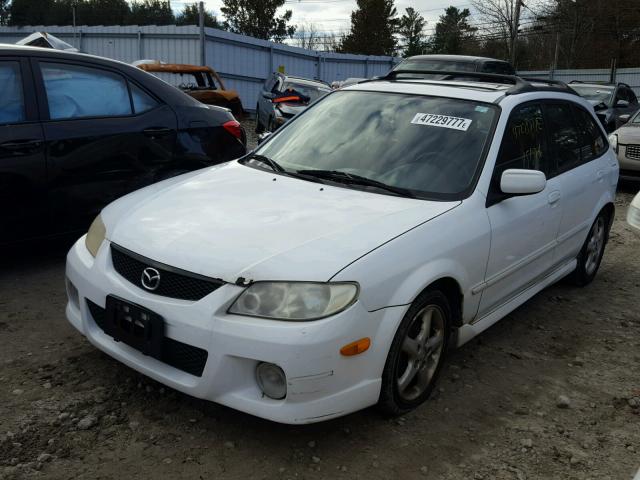 JM1BJ246X21505198 - 2002 MAZDA PROTEGE PR WHITE photo 2