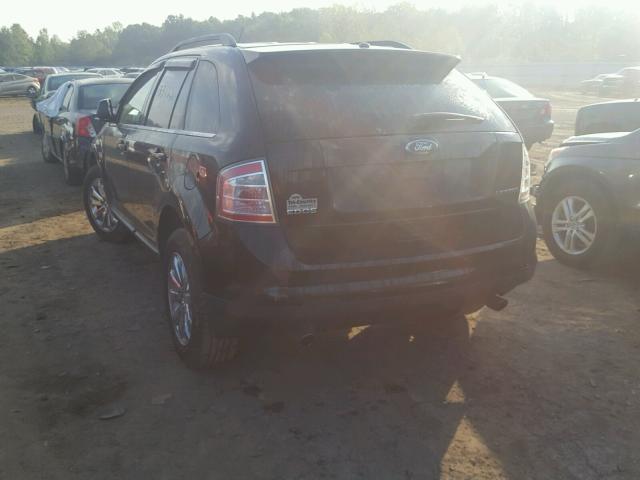 2FMDK39C38BA76215 - 2008 FORD EDGE LIMIT BLACK photo 3