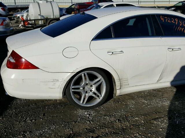 WDDDJ75X46A072924 - 2006 MERCEDES-BENZ CLS CLASS WHITE photo 9