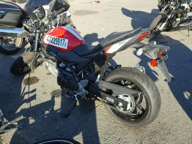 JS1VP55A7H2100848 - 2017 SUZUKI SFV650 RED photo 3