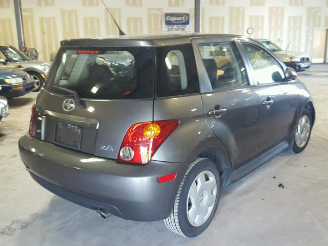 JTKKT624450105546 - 2005 TOYOTA SCION XA GRAY photo 4