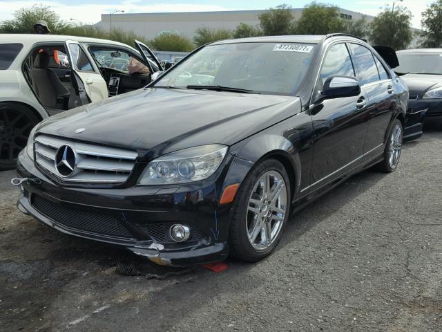 WDDGF56XX9R042320 - 2009 MERCEDES-BENZ C 350 BLACK photo 2