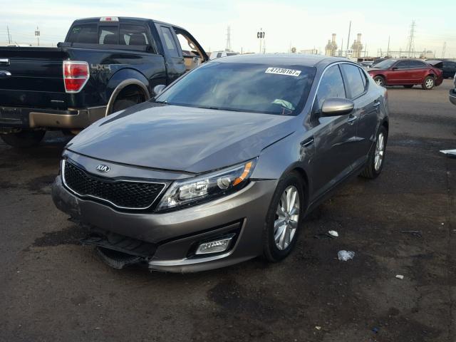 5XXGN4A79EG281935 - 2014 KIA OPTIMA EX CHARCOAL photo 2