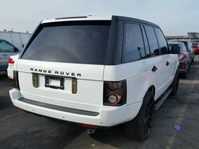 SALME1D42CA376812 - 2012 LAND ROVER RANGE ROVE WHITE photo 4