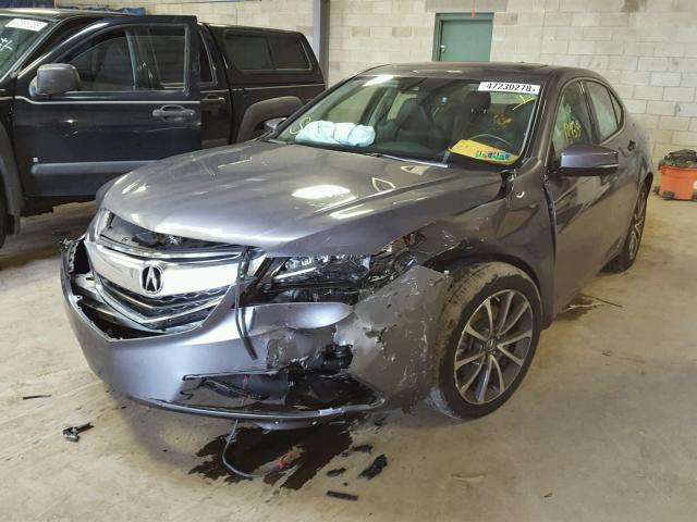 19UUB2F59HA004307 - 2017 ACURA TLX TECH ნაცრისფერი ფოტო 2