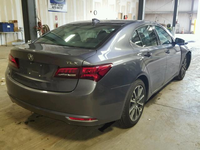 19UUB2F59HA004307 - 2017 ACURA TLX TECH ნაცრისფერი ფოტო 4