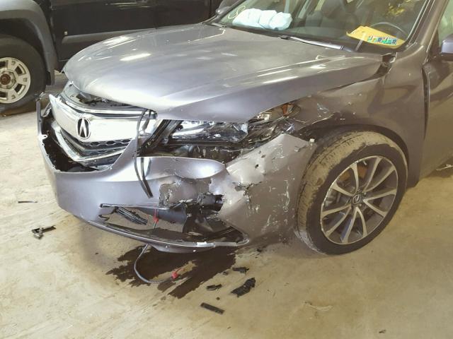 19UUB2F59HA004307 - 2017 ACURA TLX TECH ნაცრისფერი ფოტო 9