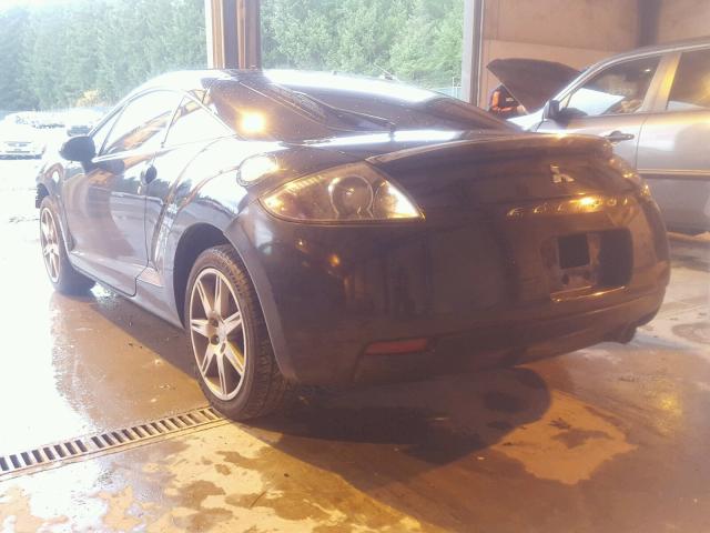 4A3AK34TX8E029960 - 2008 MITSUBISHI ECLIPSE GT BLACK photo 3