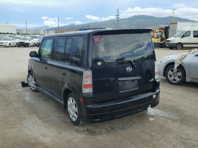 JTLKT324950176865 - 2005 TOYOTA SCION XB შავი ფოტო 3