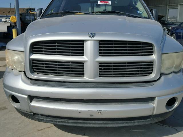 1D7HA18N54J135535 - 2004 DODGE RAM 1500 S SILVER photo 7