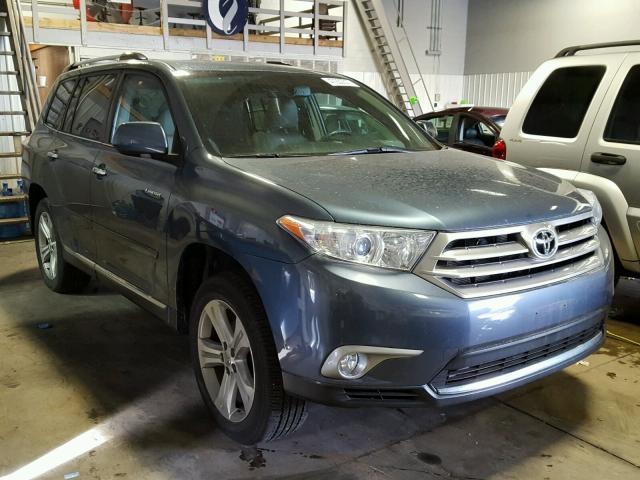 5TDDK3EH5DS266094 - 2013 TOYOTA HIGHLANDER BLUE photo 1