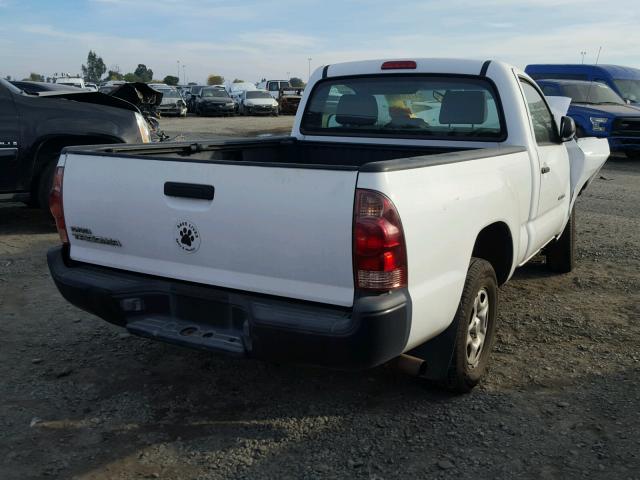 5TENX22N65Z119765 - 2005 TOYOTA TACOMA WHITE photo 4