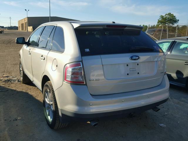 2FMDK38C97BB44386 - 2007 FORD EDGE SEL WHITE photo 3