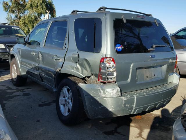 1FMCU95H66KB01539 - 2006 FORD ESCAPE HEV GREEN photo 3