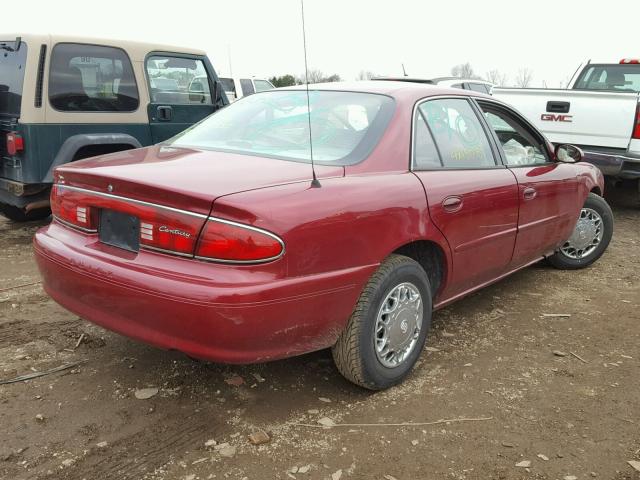 2G4WS52J241240843 - 2004 BUICK CENTURY CU BURGUNDY photo 4