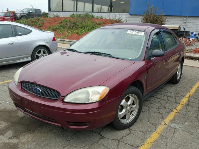 1FAFP55S94G162743 - 2004 FORD TAURUS SES MAROON photo 2