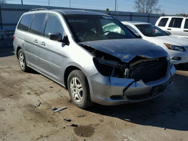 5FNRL38686B102228 - 2006 HONDA ODYSSEY EX SILVER photo 1