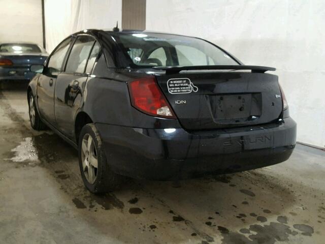 1G8AL55B97Z111066 - 2007 SATURN ION LEVEL BLACK photo 3