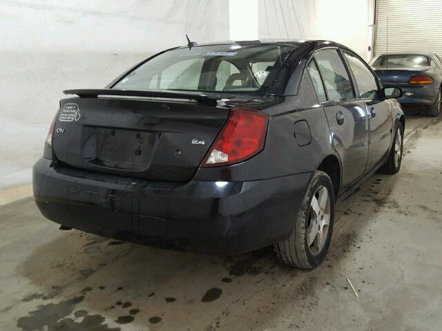 1G8AL55B97Z111066 - 2007 SATURN ION LEVEL BLACK photo 4