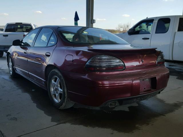 1G2WP52K4YF245513 - 2000 PONTIAC GRAND PRIX BURGUNDY photo 3