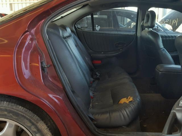 1G2WP52K4YF245513 - 2000 PONTIAC GRAND PRIX BURGUNDY photo 6