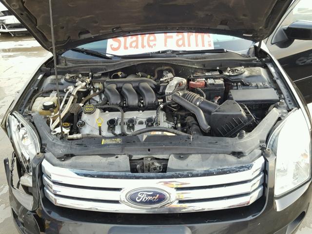 3FAHP071X9R114555 - 2009 FORD FUSION SE BLACK photo 7