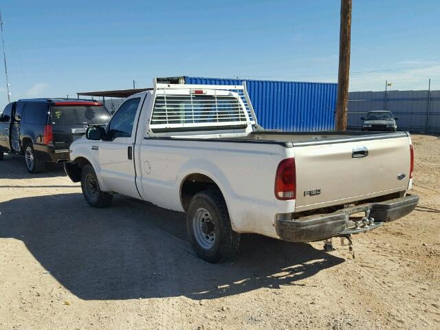 1FTNF20L51EA53033 - 2001 FORD F250 WHITE photo 3