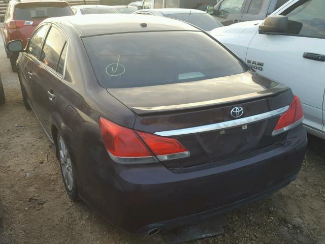 4T1BK3DB4CU463462 - 2012 TOYOTA AVALON BAS MAROON photo 3
