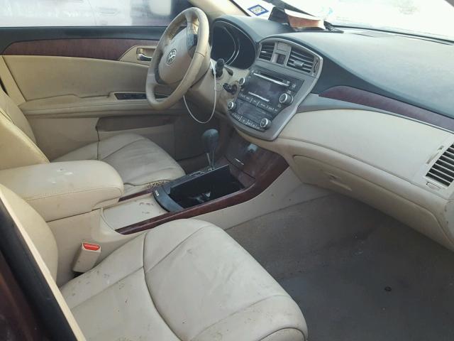 4T1BK3DB4CU463462 - 2012 TOYOTA AVALON BAS MAROON photo 5