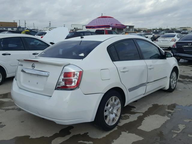 3N1AB6AP7CL745819 - 2012 NISSAN SENTRA 2.0 WHITE photo 4