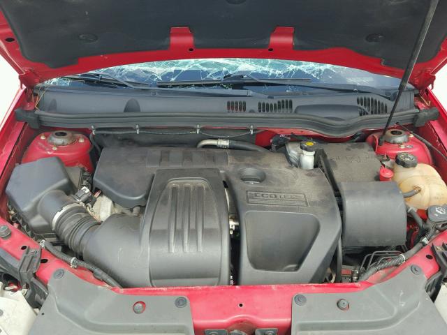 1G1AF1F51A7197709 - 2010 CHEVROLET COBALT 2LT RED photo 7