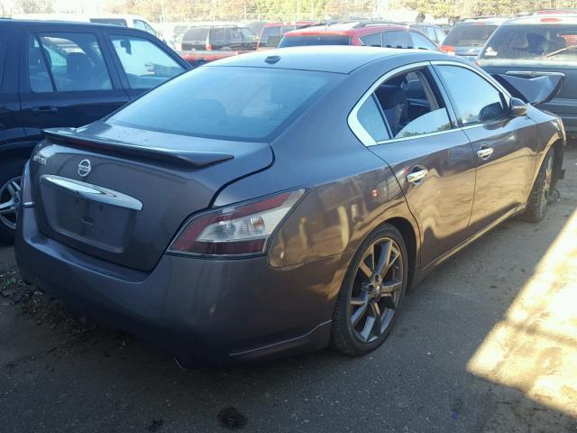 1N4AA5AP3DC844117 - 2013 NISSAN MAXIMA S GRAY photo 4