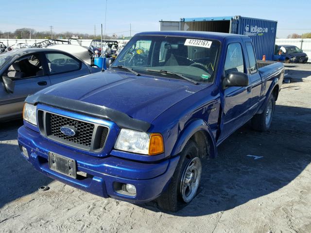 1FTYR14U74PA82785 - 2004 FORD RANGER SUP BLUE photo 2