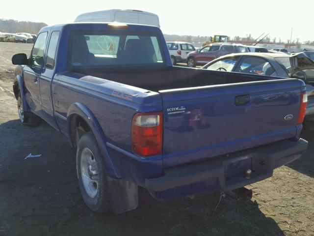 1FTYR14U74PA82785 - 2004 FORD RANGER SUP BLUE photo 3