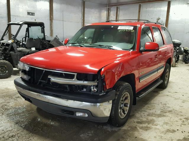 1GNEK13T41J178640 - 2001 CHEVROLET TAHOE K150 RED photo 2