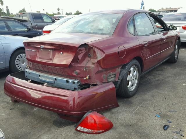 1FAFP55U24A173071 - 2004 FORD TAURUS SES RED photo 4