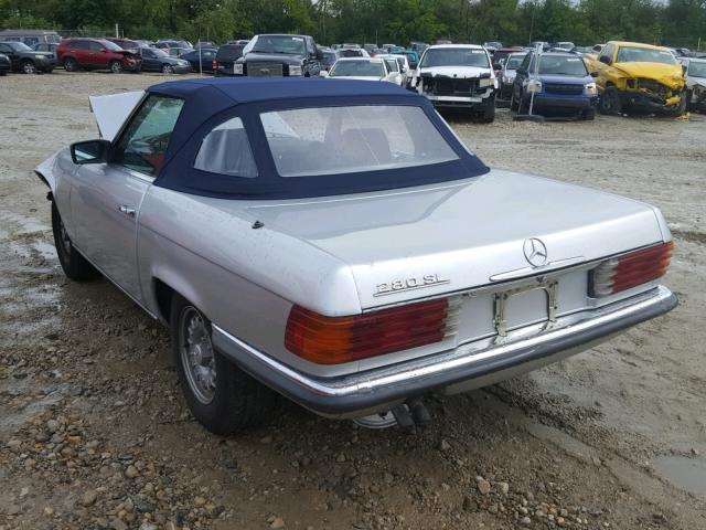 WDB10704210010237 - 1981 MERCEDES-BENZ 280SL SILVER photo 3