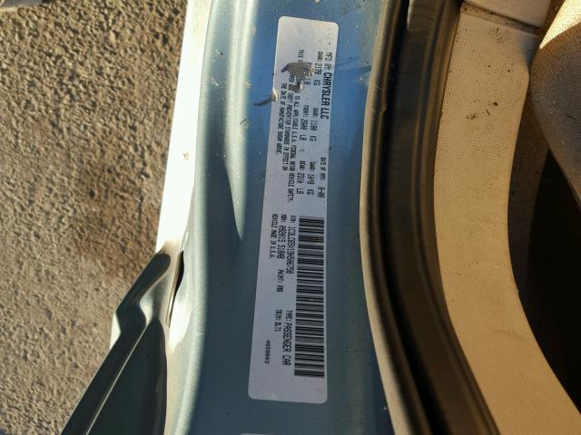 1C3LC65V19N506758 - 2009 CHRYSLER SEBRING LI BLUE photo 10