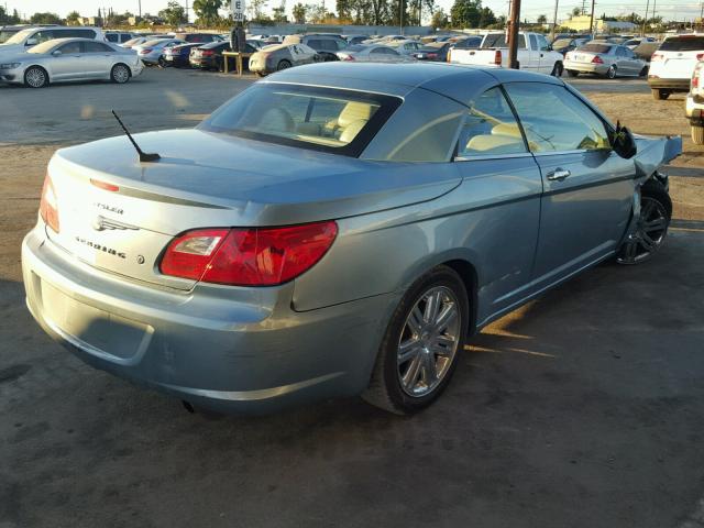 1C3LC65V19N506758 - 2009 CHRYSLER SEBRING LI BLUE photo 4