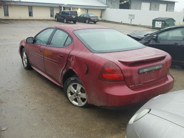 2G2WP552161184539 - 2006 PONTIAC GRAND PRIX BURGUNDY photo 3